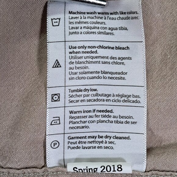 Carhartt Button Down Shirt Men XLT TALL Beige Long Sleeve Relaxed Fit Cotton - Picture 12 of 12